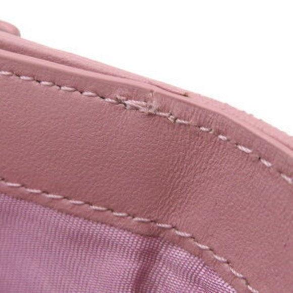 Dior Trifold Wallet Lady Lotus Lambskin Pink Cannage - Picture 12 of 14